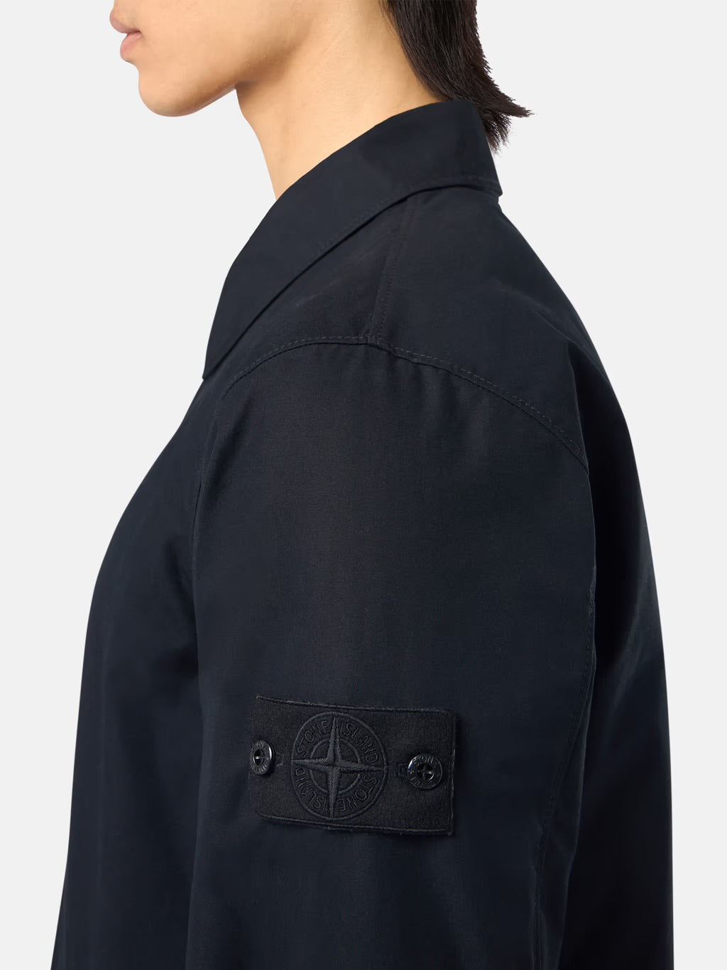 Stone Island 107F1 WEATHERPROOF COTTON CANVAS _ GHOST PIECE Overshirt