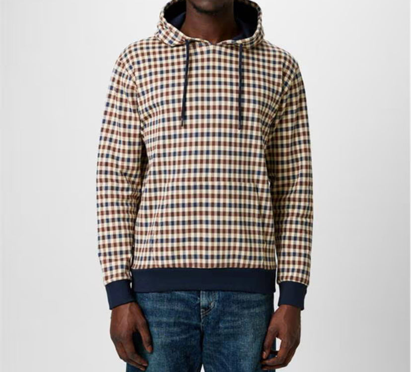 Aquascutum House Check Hoodie