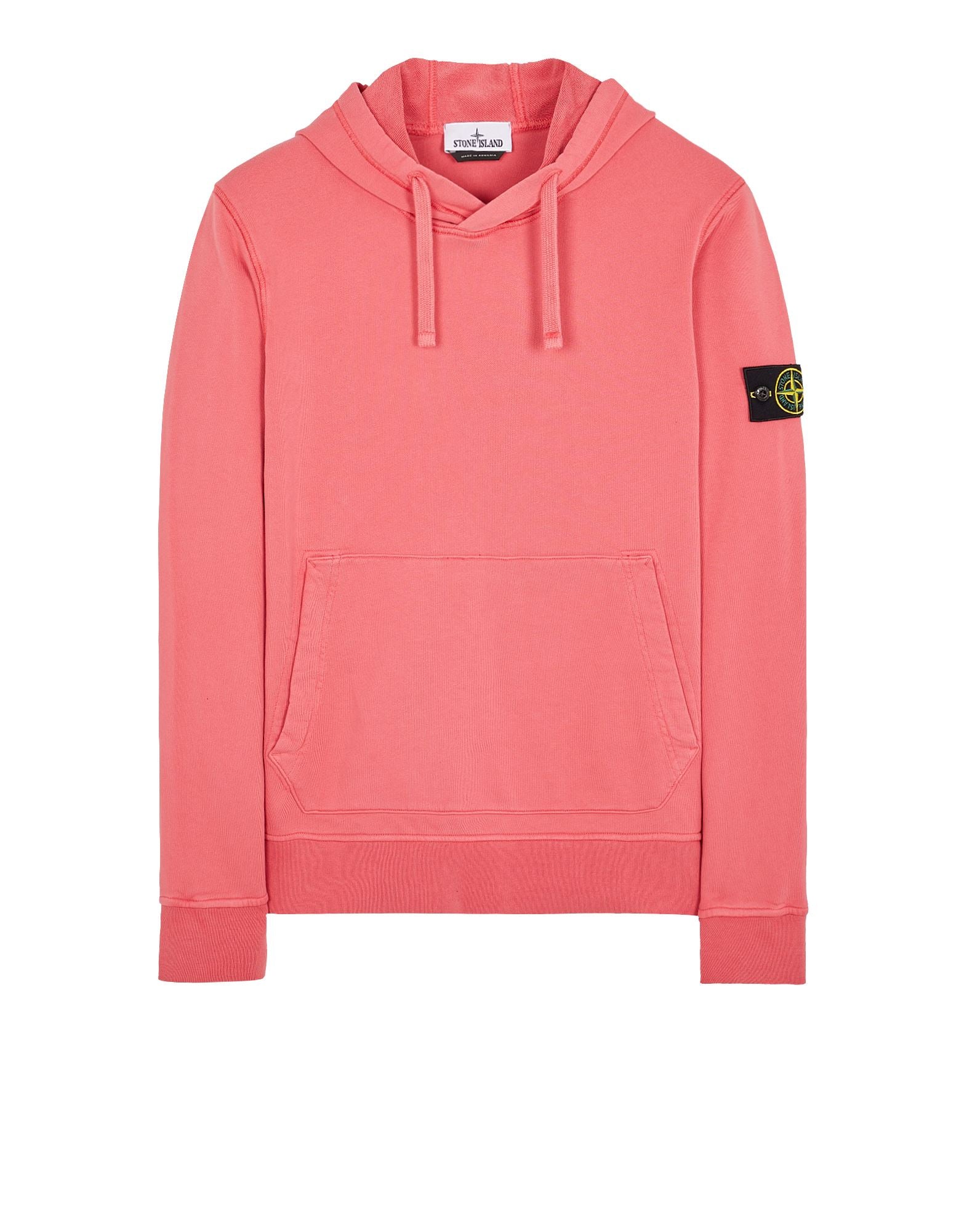 Pink stone island deals hoodie