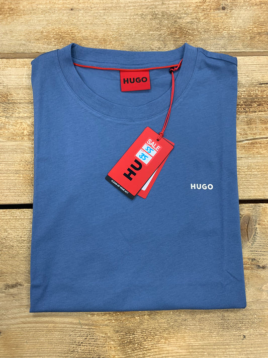 BOSS COTTON T-SHIRT WITH CONTRAST LOGO