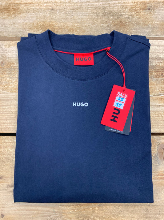 BOSS COTTON T-SHIRT WITH CENTRE LOGO