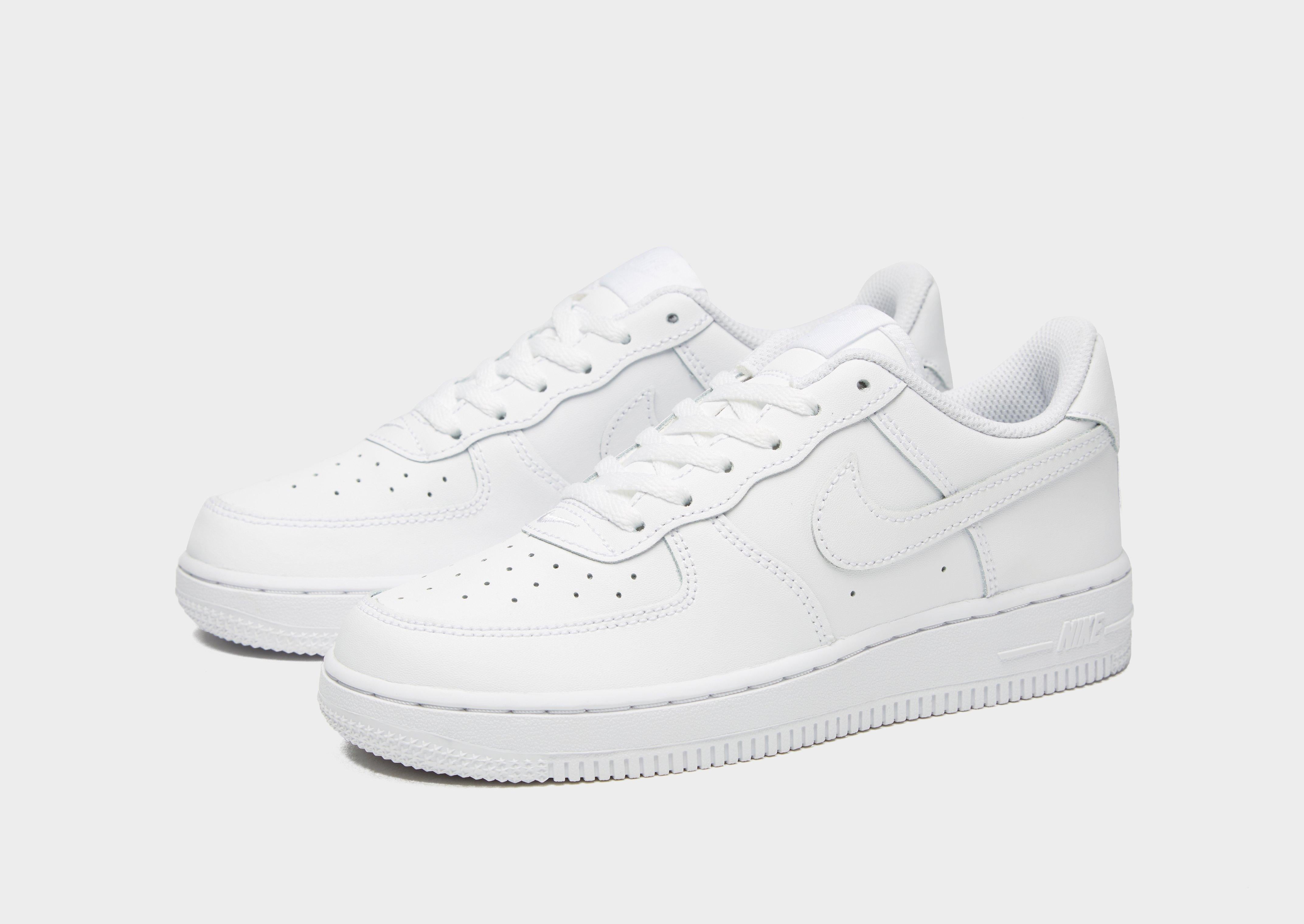 Air force 1 outlet white junior size 5